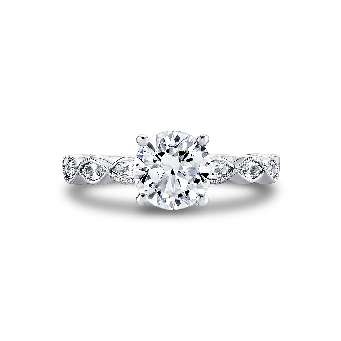 Tulira Leaf Inspired Engagement Ring - Ivy