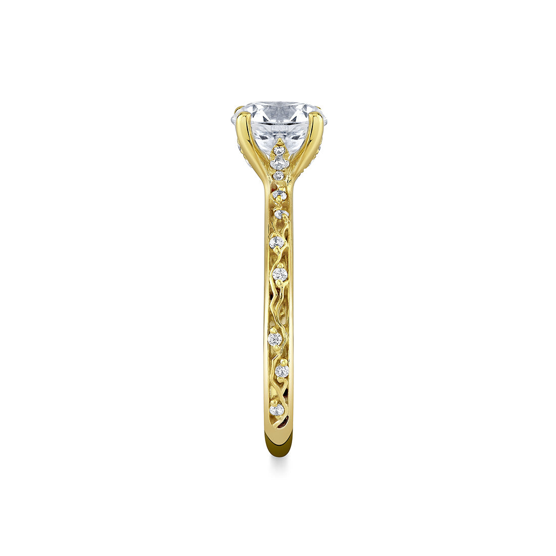 Tulira Flower and Vine Engagement Ring - Fauna