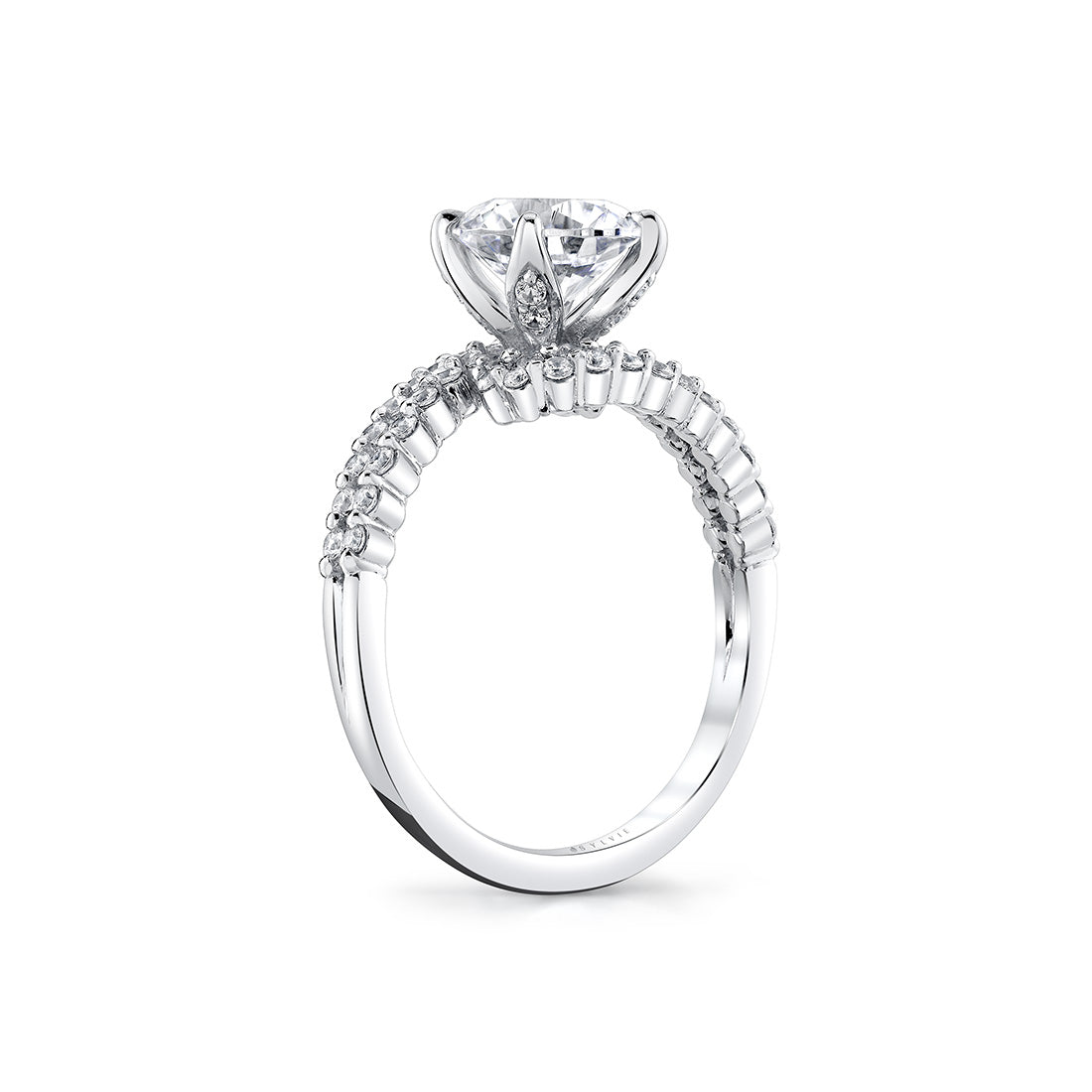 Tulira Double Crossover Engagement Ring - River