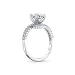 Tulira Double Crossover Engagement Ring - River