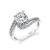 Tulira Double Crossover Engagement Ring - River