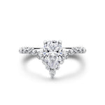 Tulira Curved Band Shared Prong Engagement Ring - Maisy