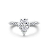 Tulira Curved Band Shared Prong Engagement Ring - Maisy