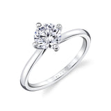 Tulira Compass Set Vine Prong Engagement Ring - Wren