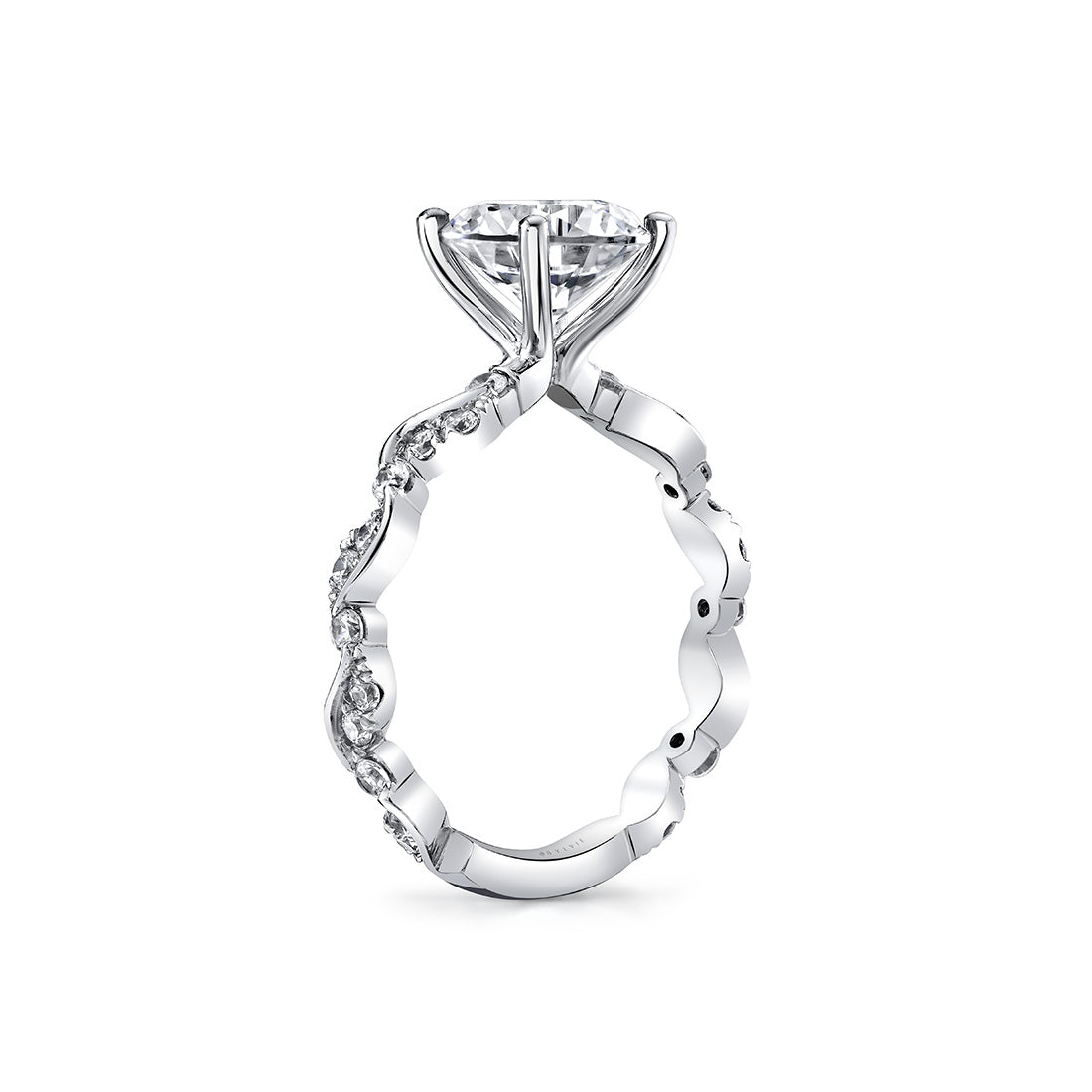Tulira Leaf Inspired Engagement Ring - Zinnia