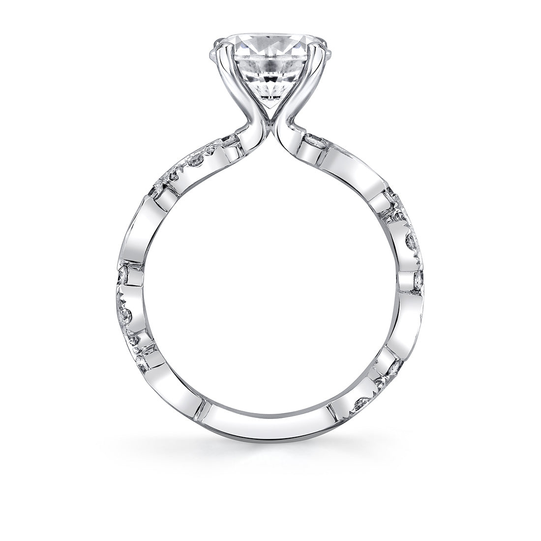 Tulira Leaf Inspired Engagement Ring - Zinnia