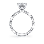 Tulira Leaf Inspired Engagement Ring - Zinnia