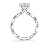 Tulira Leaf Inspired Engagement Ring - Zinnia