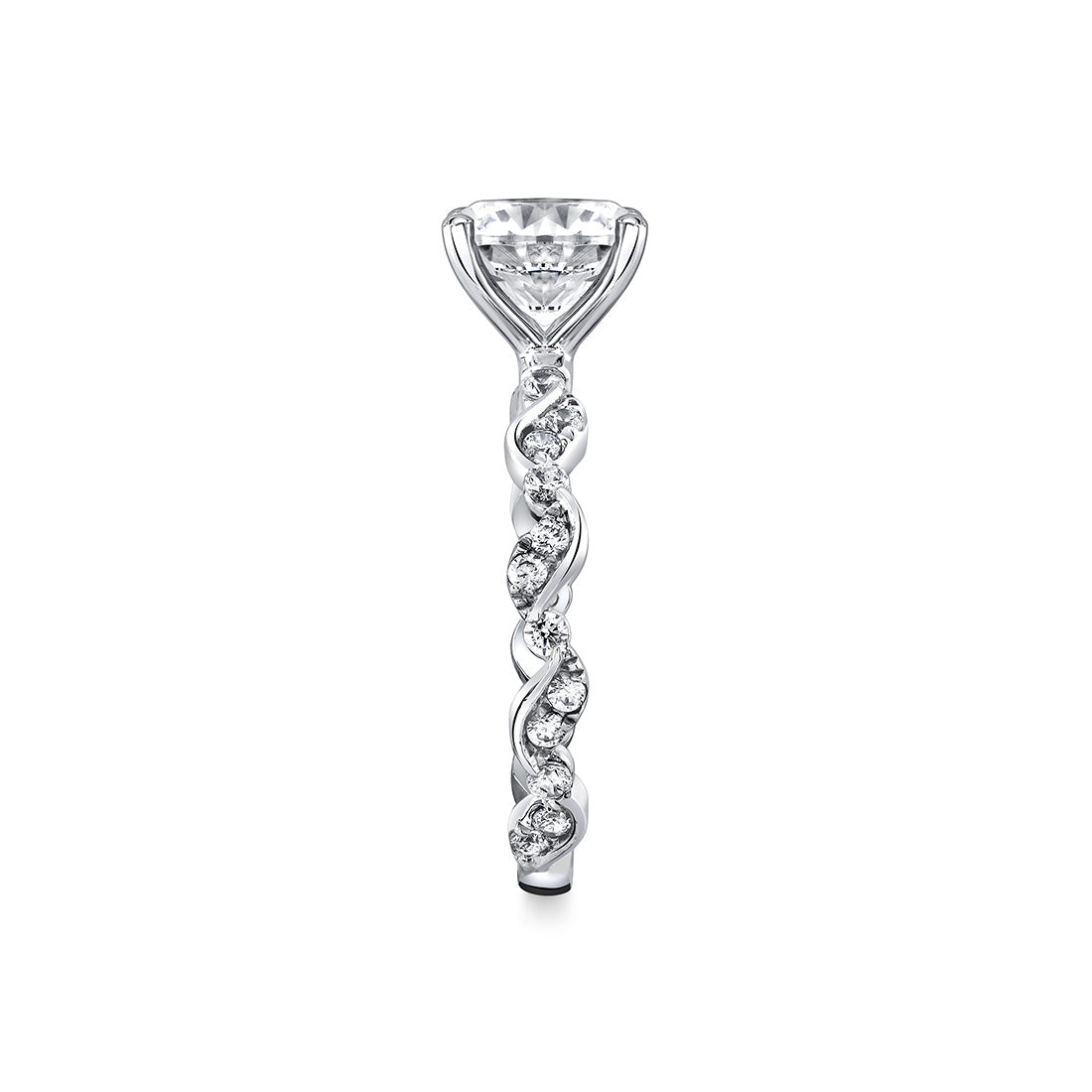 Tulira Leaf Inspired Engagement Ring - Zinnia