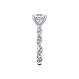 Tulira Leaf Inspired Engagement Ring - Zinnia