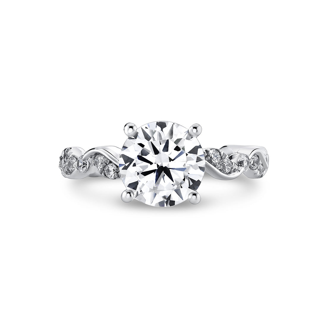 Tulira Leaf Inspired Engagement Ring - Zinnia