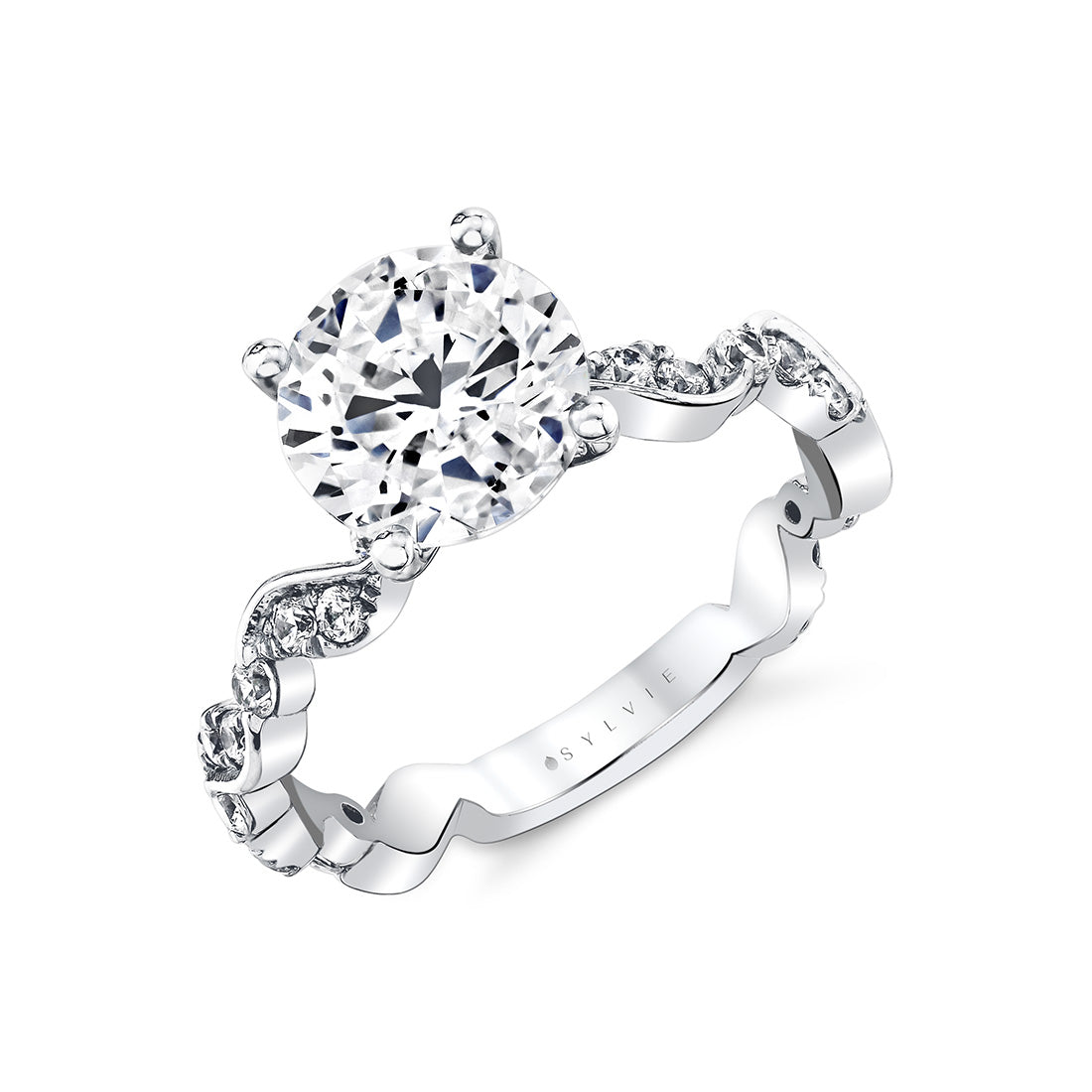 Tulira Leaf Inspired Engagement Ring - Zinnia