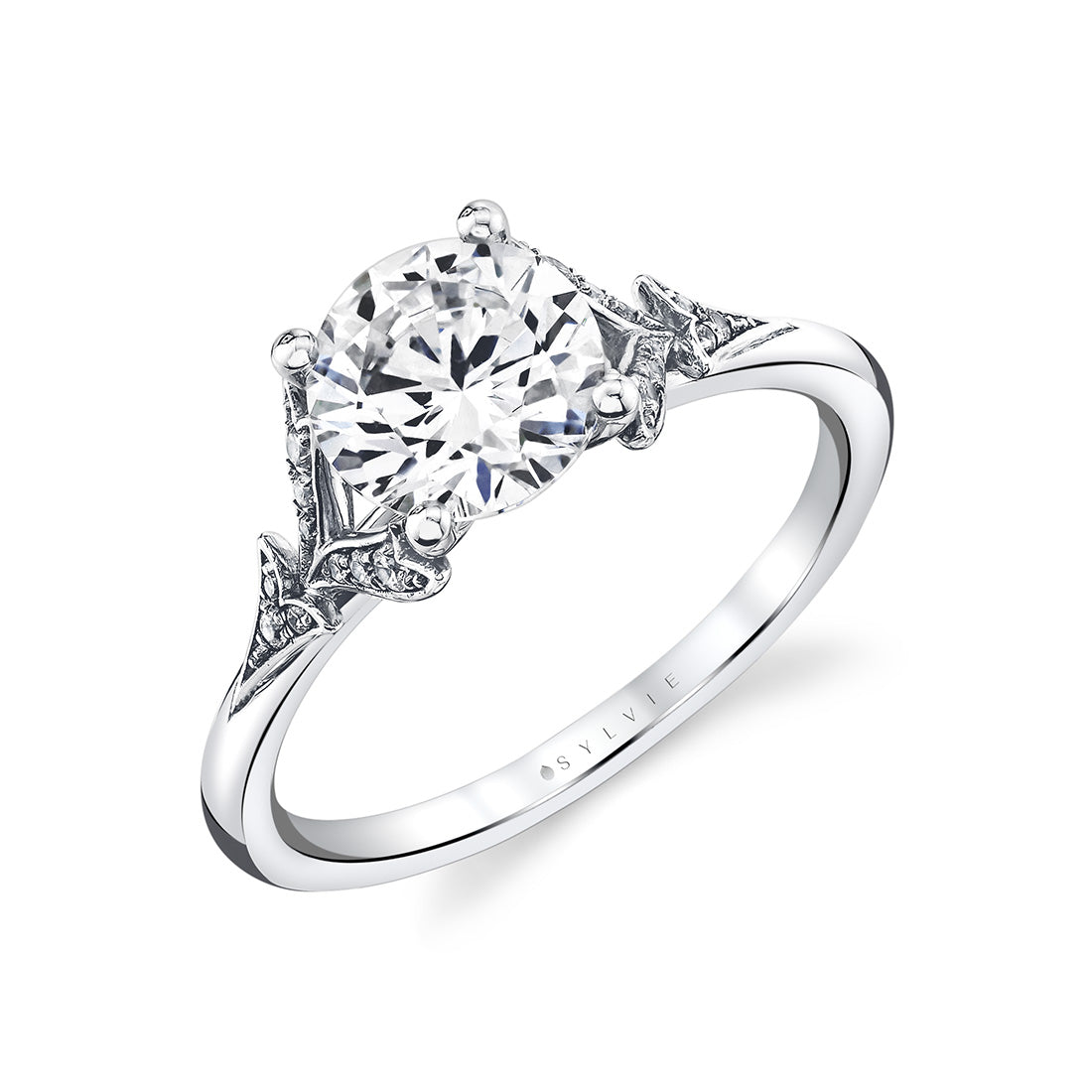 Tulira Leaf Inspired Engagement Ring - Sage