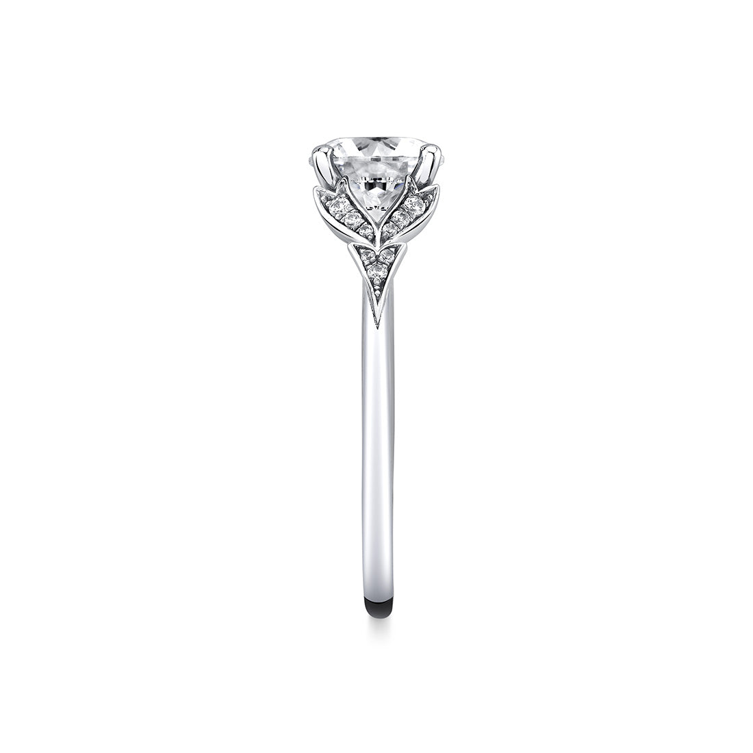 Tulira Leaf Inspired Engagement Ring - Sage