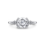 Tulira Leaf Inspired Engagement Ring - Sage