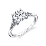 Tulira Leaf Inspired Engagement Ring - Sage