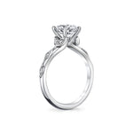 Tulira Bezel Petal and Leaf Engagement Ring - Briony