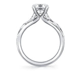 Tulira Bezel Petal and Leaf Engagement Ring - Briony