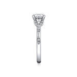 Tulira Bezel Petal and Leaf Engagement Ring - Briony