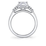 Emerald Cut Graduating Baguette Engagement Ring - Hartlen