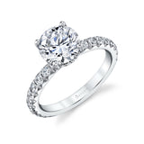 Classic Round Engagement Ring - Malencia