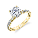 Classic Round Engagement Ring - Malencia