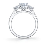 Modern Three Stone Engagement Ring