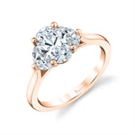Three Stone Oval Engagement Ring