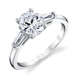 Oval Cut 1.5 CT Three Stone Engagement Ring - Nicolette