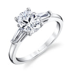 Oval Cut 1.5 CT Three Stone Engagement Ring - Nicolette