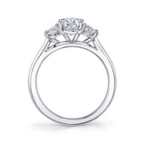 Three Stone Oval Engagement Ring