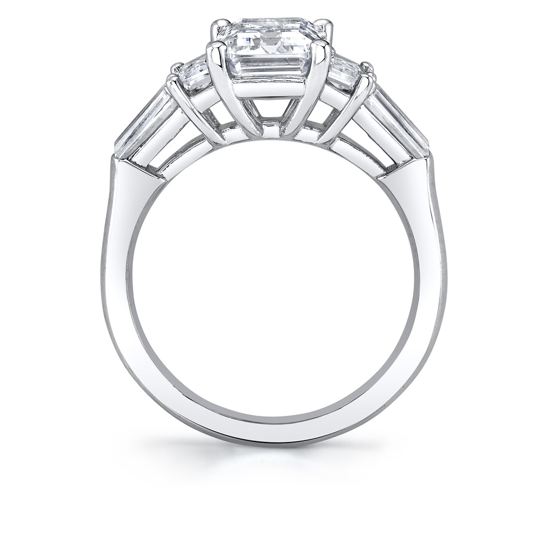 Emerald Cut Five Stone Engagement Ring - Bree