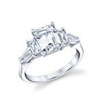 Emerald Cut Five Stone Engagement Ring - Bree