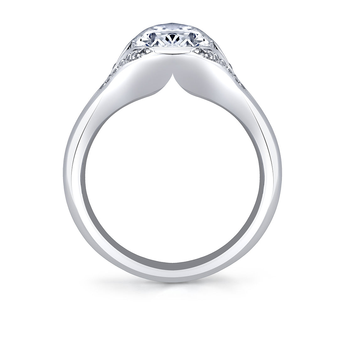Shell Auranova Riva Split Shank Engagement Ring - Calista