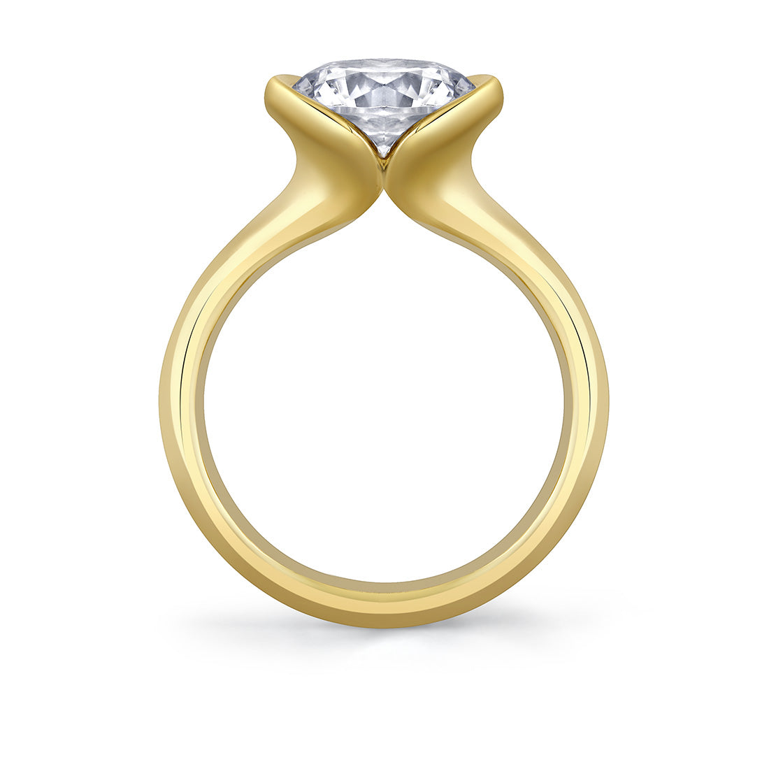 Shell Auranova Solitaire Engagement Ring - Liora
