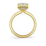 Shell Auranova Sirena Half Bezel Solitaire Engagement Ring - Aureline