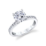 Auravie Channel Set Round Diamond Engagement Ring - Danika