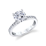 Auravie Channel Set Round Diamond Engagement Ring - Danika