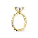 Auravie Channel Set Round Diamond Engagement Ring - Danika