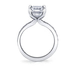 Auravie Channel Set Round Diamond Engagement Ring - Juno