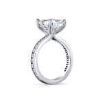 Auravie Channel Set Round Diamond Engagement Ring - Juno