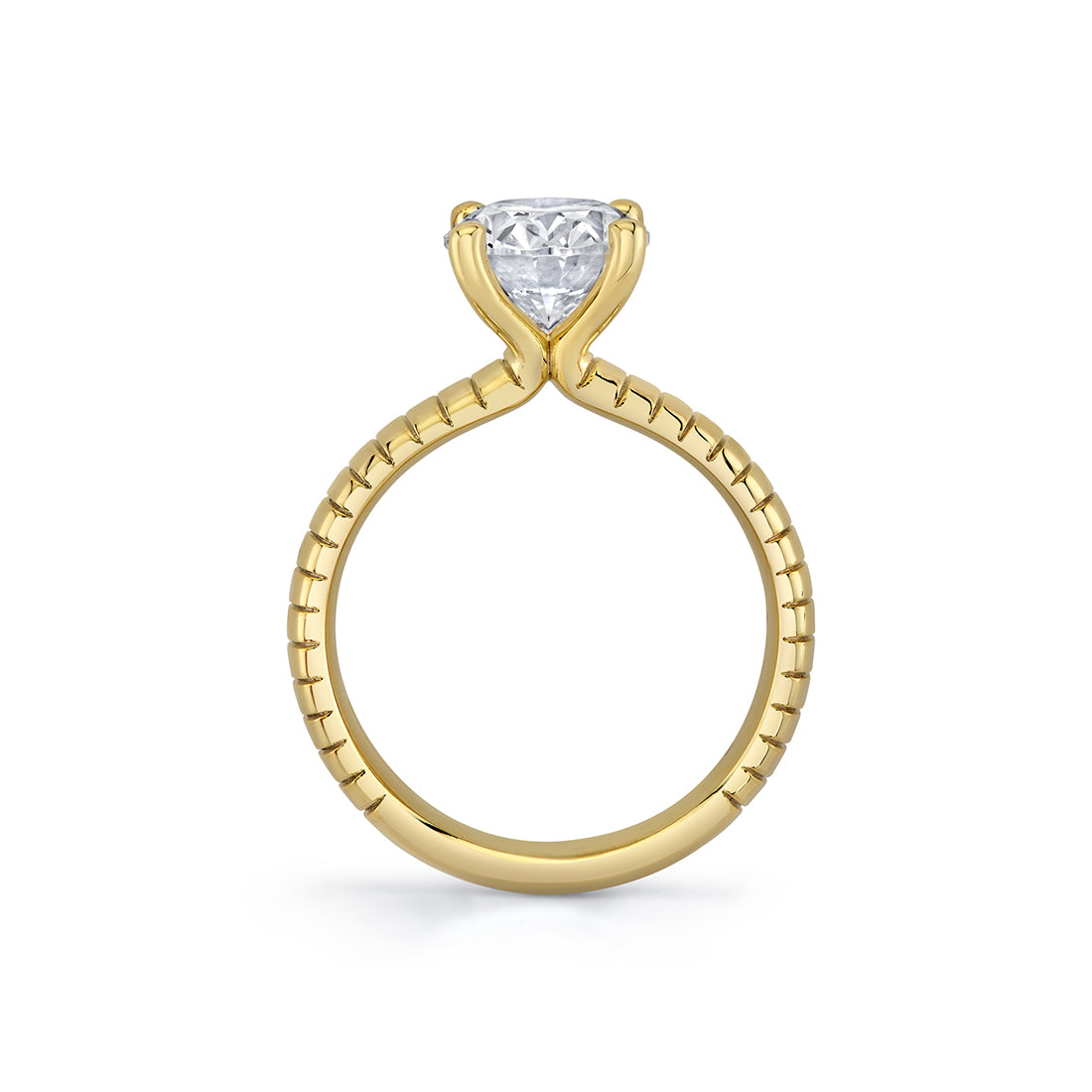 Auravie Engraved Solitaire Engagement Ring - Marin