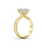 Auravie Engraved Solitaire Engagement Ring - Marin