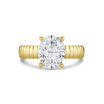 Auravie Engraved Solitaire Engagement Ring - Marin