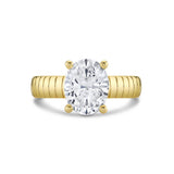 Auravie Engraved Solitaire Engagement Ring - Marin