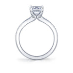 Auravie Channel Set Double Row Split Shank Engagement Ring - Skye