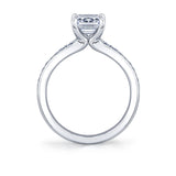Auravie Channel Set Double Row Split Shank Engagement Ring - Skye