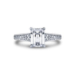 Auravie Channel Set Double Row Split Shank Engagement Ring - Skye