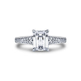 Auravie Channel Set Double Row Split Shank Engagement Ring - Skye