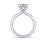 Auravie Channel Set Double Row Diamond Engagement Ring - Lacey
